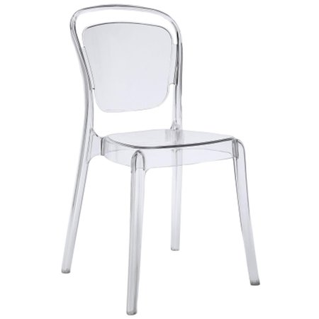 EAST END IMPORTS Entreat Dining Side Chair- Clear EEI-1070-CLR